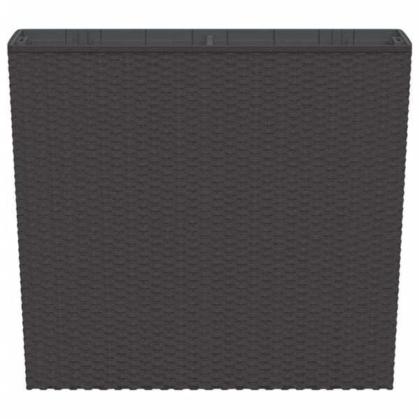 vidaXL Plantekasse med avtakbar potte antrasitt 12 / 44 L PP rotting