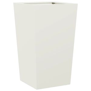 vidaXL Plantekasse hvit 45x45x75 cm st&aring;l