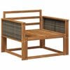 vidaXL Ute Midt Sofa Solid akasietre Naturlig