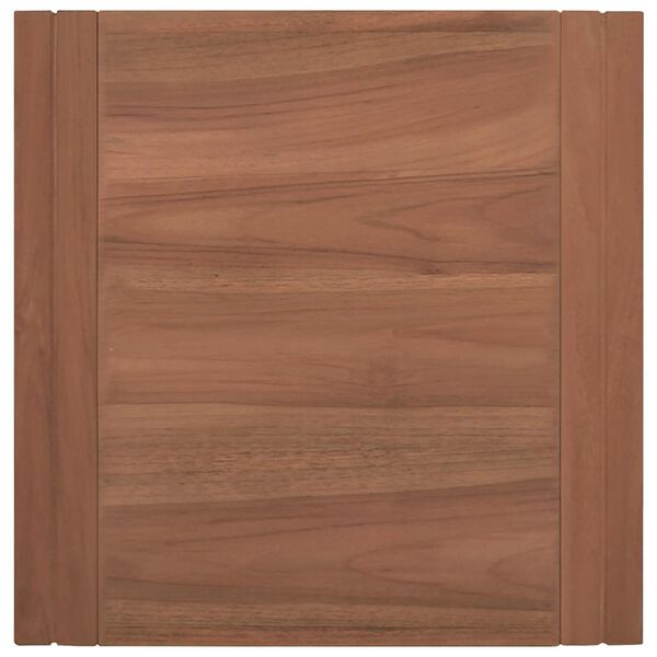vidaXL Veggmontert baderomsskap 45x45x35 cm heltre teak