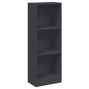 vidaXL Bokhylle 3 niv&aring;er hvit 40x24x109 cm konstruert tre