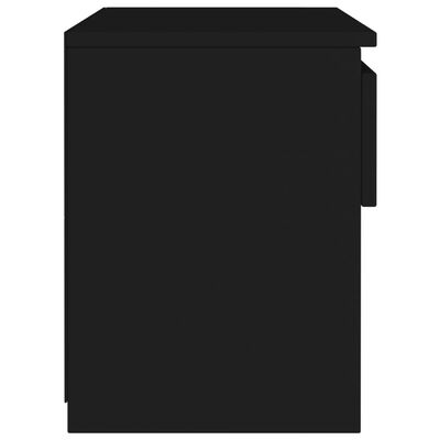 vidaXL Nattbord 2 stk svart 40x30x39 cm sponplate
