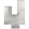 vidaXL Planteholder 3 pcs s&oslash;lv Rustfritt st&aring;l