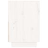 vidaXL Nattbord hvit 60x34x51 cm heltre furu