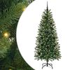 vidaXL Kunstig juletre med 150 LED med stativ gr&oslash;nn 150 cm PE og PVC