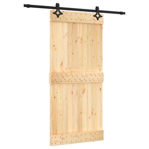 vidaXL Skyved&oslash;r 95 x 210 cm Massiv Furu Tre (Ubehandlet)