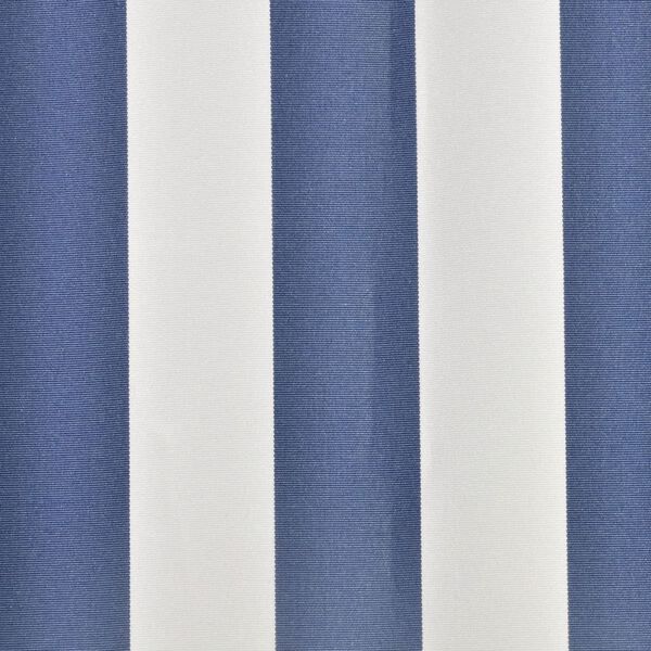 vidaXL Markiseduk 5x3 m bl&aring; og hvit