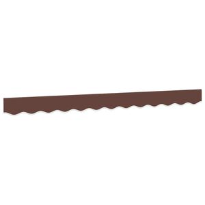 vidaXL Erstatningsstoff for markisekappe brun stripe 300 cm