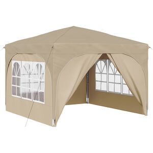 vidaXL Pop-up Festtelt 290 x 290 x 245 cm Krem