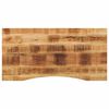 vidaXL Skrivebordsplate med kurve 120x50x2,5 cm heltre grovt mangotre