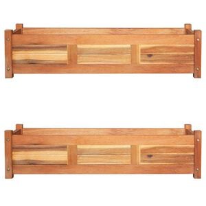vidaXL H&oslash;ybed 2 stk akasietre 100x30x25 cm