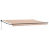 vidaXL Uttrekkbar markise Flerfarget 450 &times; 300 cm Polyester og Metall