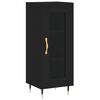 vidaXL Highboard svart 34,5x34x180 cm konstruert tre