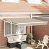 vidaXL Innvendbar Markise Beige 350 x 250 cm Polyester og aluminium