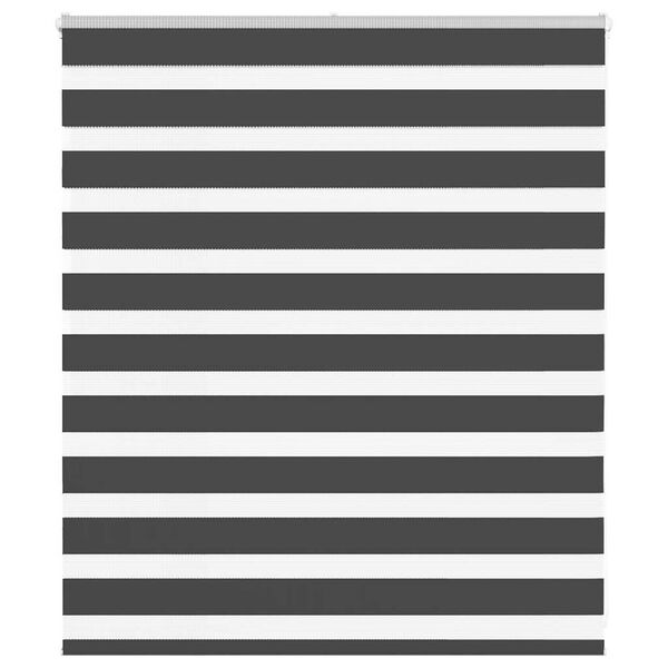 vidaXL Sebragardin svart 135x100 cm stoff bredde 130,9 cm polyester