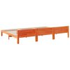 vidaXL Familiesengeramme uten madrass voksbrun 270x200 cm heltre furu