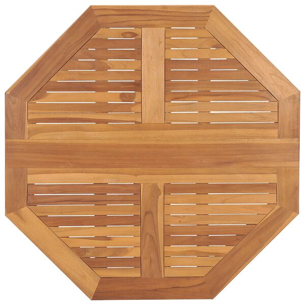vidaXL Sammenleggbart hagebord 90x90x75 cm heltre teak