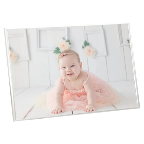 vidaXL Fotorammekollasje for bord 5 stk sølv 21x29,7cm MDF