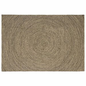 vidaXL Omr&aring;detepper Naturlig og svart 160 x 230 cm Jute