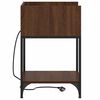 vidaXL Nattbordskap 2 pcs Brun Eik 40 x 40 x 61 cm Konstruert tre