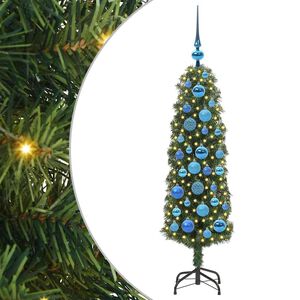 vidaXL Kunstig juletre med 150 LED grønn 120 cm PVC og stål og plast
