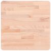 vidaXL Bordplate 40x40x2,5 cm firkantet heltre b&oslash;ketre