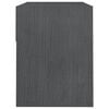 vidaXL Nattbord 2 stk grå 40x31x40 cm heltre furu