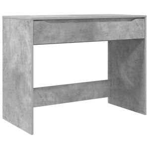 vidaXL Skrivebord med skuff BetongGr&aring; 100 x 50 x 78 cm Konstruert tre