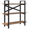 vidaXL Bokhylle 3 niv&aring;er 100 x 33,5 x 102 cm Konstruert tre Gamle tre