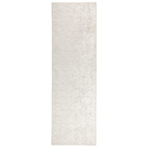 vidaXL Teppe Krem 50 x 100 cm 100% Polyester 3 mm Vaskbar