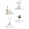 vidaXL Flytende vegghyller 4 stk hvit 23x23,5x3,8 cm MDF