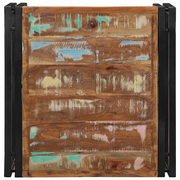 vidaXL Salongbord flerfarget 50x50x35 cm gjenvunnet heltre