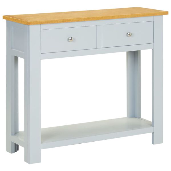 vidaXL Konsollbord 83x30x73 cm heltre eik