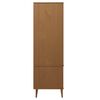 vidaXL Garderobe MOLDE brun 90x55x175 cm heltre furu
