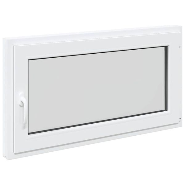 vidaXL Kjellervindu RISOR 110x50 cm Tilt&Turn DIN h&oslash;yre hvit