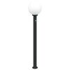 vidaXL Pullertlampe med sensor 120 cm svart IP44