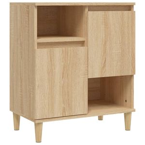 vidaXL Skjenk sonoma eik 60x35x70 cm konstruert tre