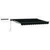 vidaXL Elektrisk Utrekkbar Markise Svart og Anthracite 3 x 2,5 m