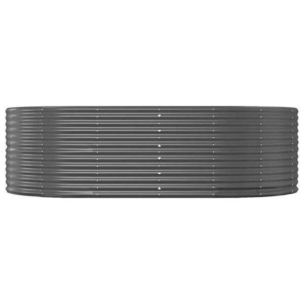 vidaXL H&oslash;ybed antrasitt 212x140x68 cm galvanisert st&aring;l