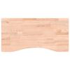 vidaXL Bordplate 80x(36-40)x2,5 cm heltre b&oslash;k