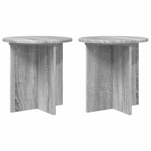 vidaXL Planteholder 2 stk. Gr&aring; sonoma 40 x 40 x 40 cm Konstruert tre
