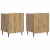 vidaXL Nattbordskap 2 pcs Artisan eik 43 x 34,5 x 52 cm Konstruert tre