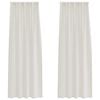 vidaXL Voile Gardin med gardiner 2 pcs Krem 225 x 140 cm Polyester