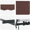 vidaXL Innvendbar Markise Brun 250 x 200 cm stoff