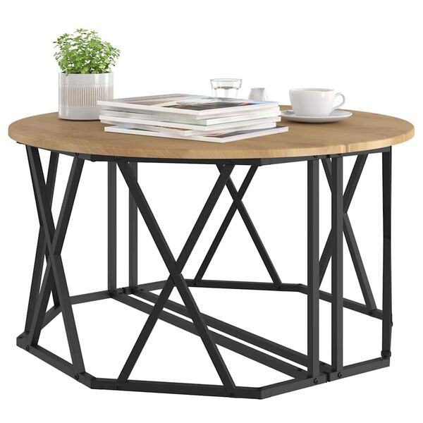 vidaXL Kaffebord Artisan Eik 80 x 80 x 42 cm