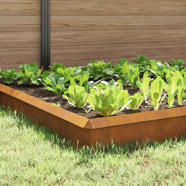 vidaXL Sneglegjerder 12 pcs Rusten Cortenst&aring;l