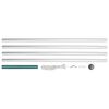 vidaXL Flaggstang seksjoner aluminium 6,2 m