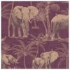 DUTCH WALLCOVERINGS Veggpanel Elephant Grove aubergine
