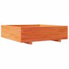 vidaXL Plantekasse voksbrun 90x90x26,5 cm heltre furu