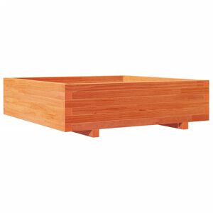 vidaXL Plantekasse voksbrun 90x90x26,5 cm heltre furu